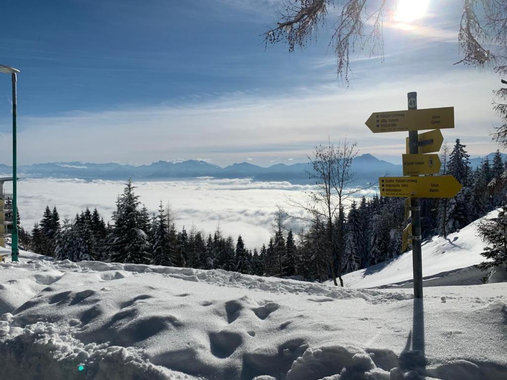 Hundefreundliche Bergwohnung Neben Der Skipiste - Mittelstation Skigebiet Gerlitzen Kanzelhohe المظهر الخارجي الصورة